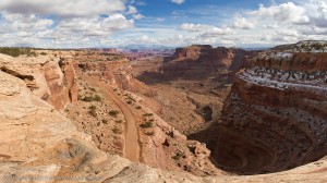 Shafer Canyon Overlook with the White Rim Road, Canyonlands National Park, Moab, Utah