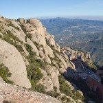 View down towards Bascillica of Montserrat