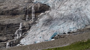 Toe of the glacier in our valley