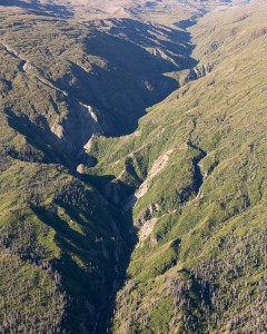 Drainage north of Snowshoe Peak, Kluane National Park