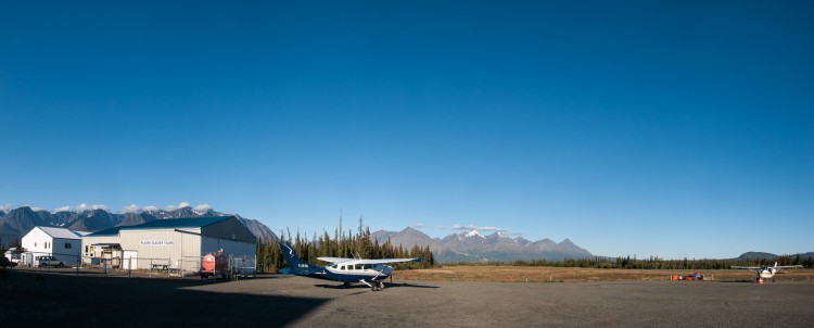 Haines Junction airport morning