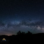 Milky Way over Turks Head camp, Green River, Canyonlands, Utah