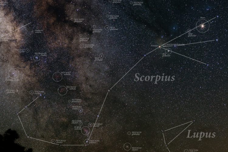 The constellation Scorpius