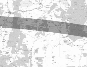 Oregon eclipse totality map