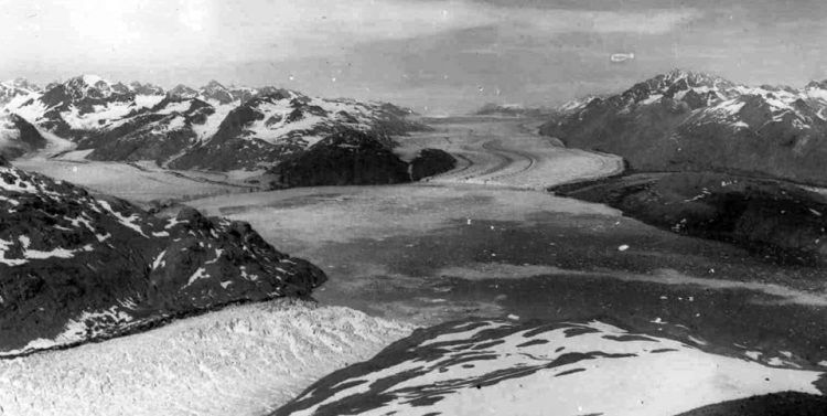 Reid, Hopkins, and Grand Pacific glaciers circa 1900.