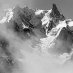 Rochfort Arete, from Aiguille Rouges, Chamonix, France