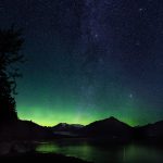 Aurora over Mendenhall Lake, Alaska