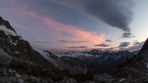 Sunset over the Asulkan valley