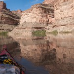 Very calm water on the Colorado River, Utah