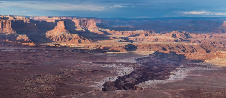 Buck Canyon at sunset after a stormy day, Canyonlands National Park